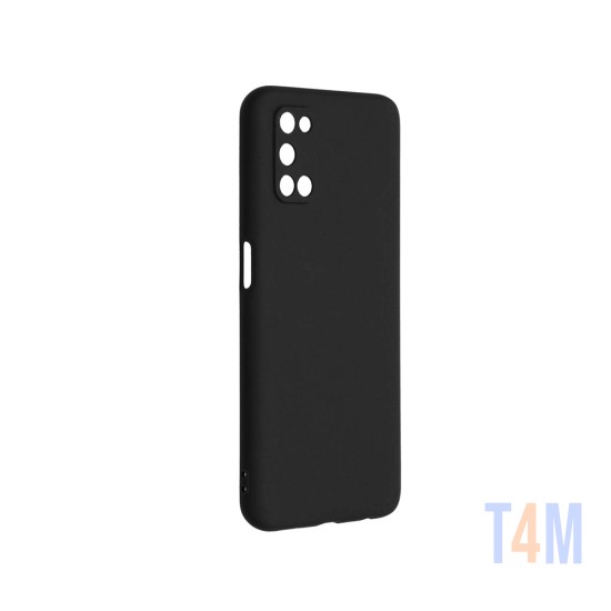 Capa de Silicone com Moldura de Câmera para Oppo A52/A72/A92 Preto